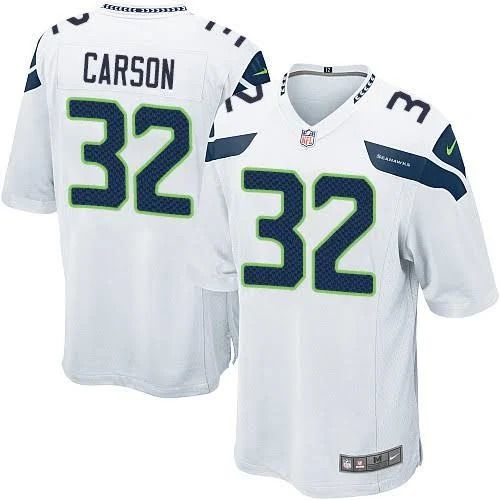 Men Seattle Seahawks #32 Chris Carson Nike White Game NFL Jersey->seattle seahawks->NFL Jersey